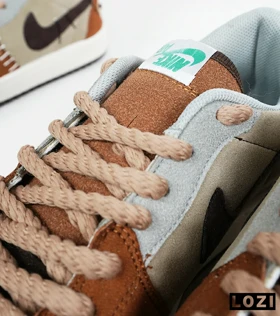 کفش کتانی مردانه و زنانه قهوه ای طوسی سبز نایک NIKE jordan Vodoo