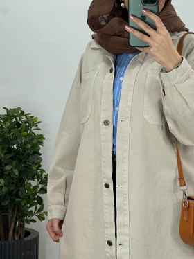 کت جین بلند رنگی سبا(ایراد دار)