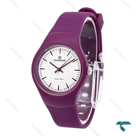 ساعت هامر زنانه خلبانی بنفش صفحه سفید Hummer-6527-U