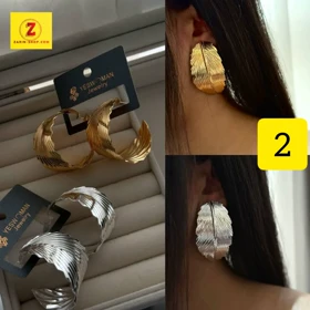گوشواره فانتزی زنانه بزرگ دفرمه