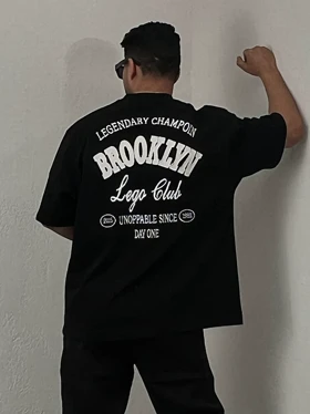 تیشرت مردانه گلدوزی BROOKLYN