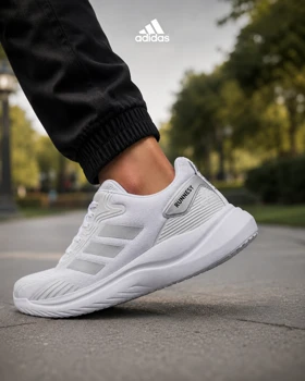 خرید کتانی آدیداس رونسی سفید مردانه و زنانه Adidas مدل 9110