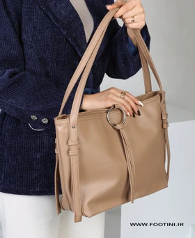 کیف زنانه مجلسی دوشی چرم آویزدار 205 AM