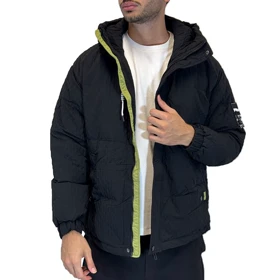 کاپشن کلاهدار طرح لوزی MB3639