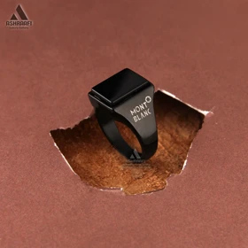 انگشتر مردانه مون بلان Mont Blanc Square Ring K2