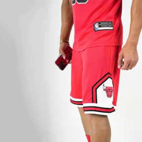 ست رکابی و شلوارک ورزشی مردانه شیکاگو بولز مدل D0699 قرمز