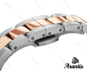 ساعت دنیل ولینگتون زنانه رزگلد سیلور نگین‌دار کوچک w-8443