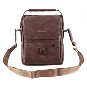 کیف رودوشی چرمی گوگانا مدل GOOGANA - GOOG915 (قهوه ای)