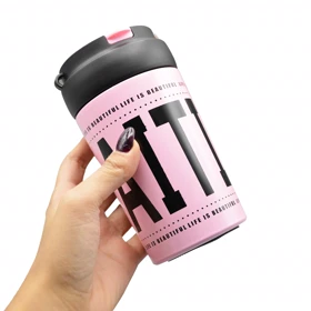 تراول ماگ دو حالته استی ترو مدل Never Give Up ظرفیت 0.4 لیتر