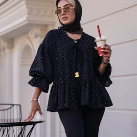 مانتو عروسکی نگین کاری