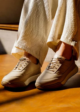 کتانی چرم زنانه مدل آریانا