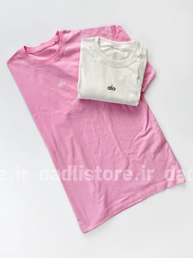 تیشرت لانگ نخ پنبه یقه گرد alo