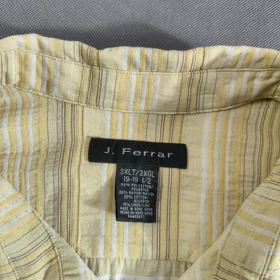 3XL-XXL پیراهن هاوایی سایز بزرگ اورجینال برند J.FERRAR امریکا مدل راه راه