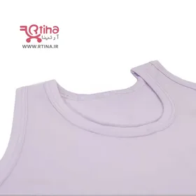 زیرپوش رکابی بچگانه رنگ یاسی مدل FG45