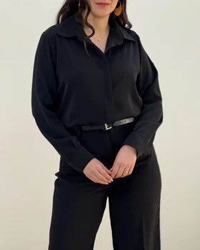 شومیز ساده ژیلا کرپ