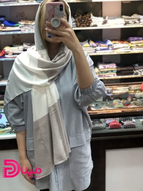 شال تکه ای جناغی نخی