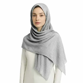 شال پلیسه طرح سنگ شور زنانه - 39251307