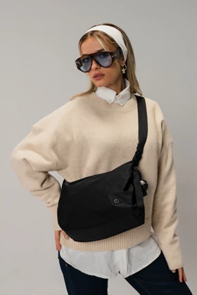 کیف دوشی زنانه دیوید جونز DAVID JONES مدل CM7489 (مشکی)