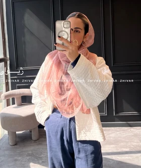 شال ساده حریر ابریشم