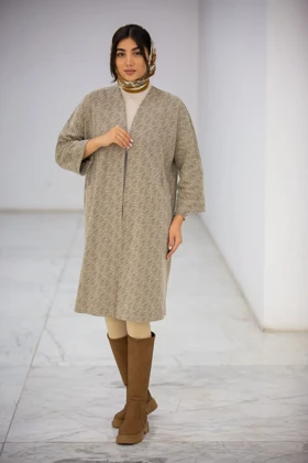 پالتو کشمیر جیب هلال (نسکافه ای)