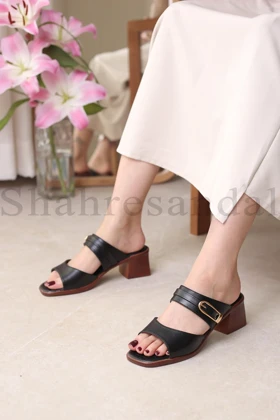 کفش صندل پاشنه‌دار زنانه کد 557