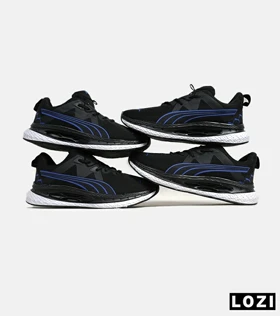 کفش کتانی ورزشی مشکی و آبی مردانه و زنانه PUMA