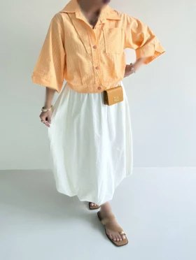 شومیز باکسی تک جیب مدل بهارا کد 50266