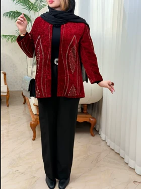 کت مخمل نگینی 3616