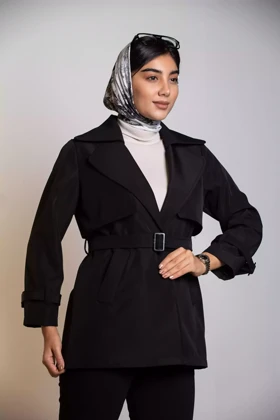 بارانی کوتاه ژیله دار