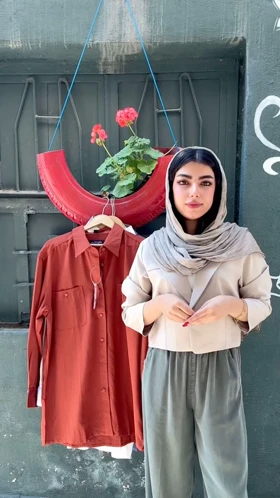 پیراهن کتان‌نخ سایزبزرگ