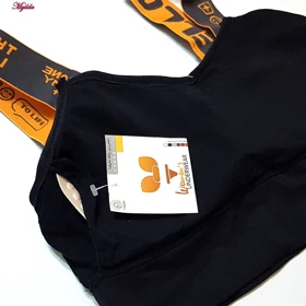 ست نیم‌تنه و شلوارک ورزشی زنانه رنگ مشکی ماییلدا مدل 5327