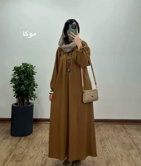 مانتو عبایی بلند رایلی 6 کد 3122