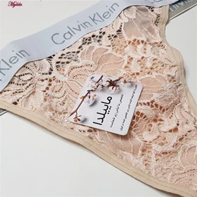 شورت زنانه مدل دانتل کش پهن کرم کد 4881