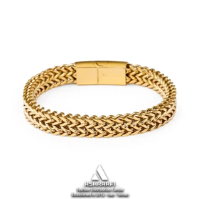 دستبند مردانه بافت زنجیری Steel Braided Bracelet G1
