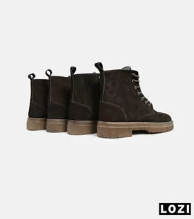 بوت مردانه قهوه ای BERSHKA