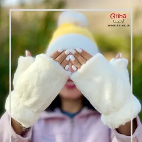 دستکش دخترانه فانتزی تمام خز و کیوت