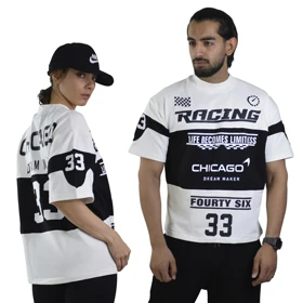 تیشرت اسپرت ریسینگ شیکاگو مدل ZRA-4D0558 سفید