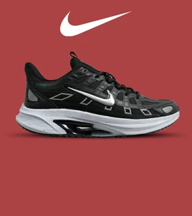 کفش کتانی مردانه و زنانه مشکی نقره ای نایک NIKE P-6000 مدل 6350