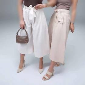 دامن شلواری بنددار مدل سارا کد 50292