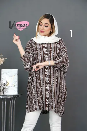 مانتو نخی هاوایی طرحدار