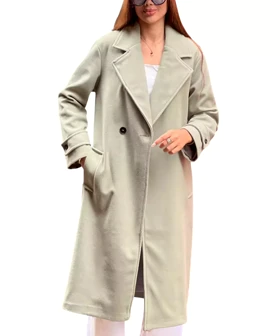 ترنچ کت پالتویی آستردار کد pl004 برند ردا