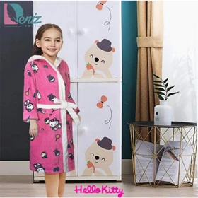 حوله کودک طرح هلوکیتی رنگ صورتی
