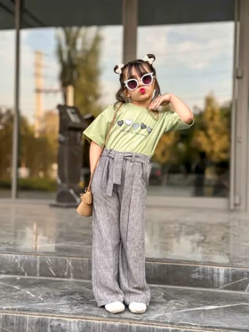 کراپ شلوار دخترانه وطن