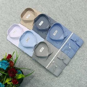 پیراهن طرحدار مردانه قواره ازاد ( قواره کلاسیک ) _ استین بلند