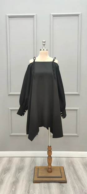 پیراهن کوتاه سرشونه بندی 201