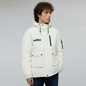 کاپشن جیب پاکتی کلاهدار 0307