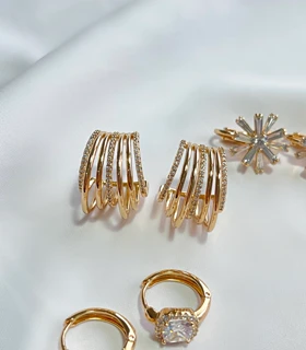 گوشواره فشن طلایی ژوپینگ