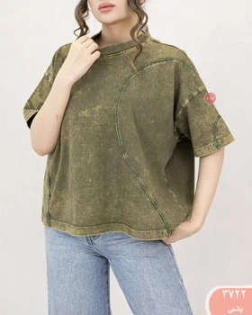 تیشرت سنگشور برش هلالی 3722