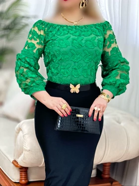 شومیز دانتل ماری 2757