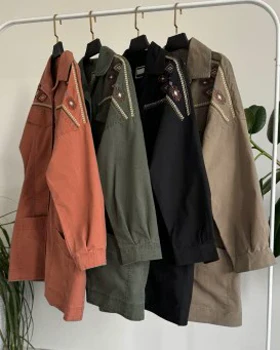 مانتو کتان گلدوزی